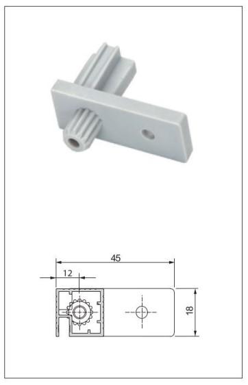 Alumínium kötő lezáró elem