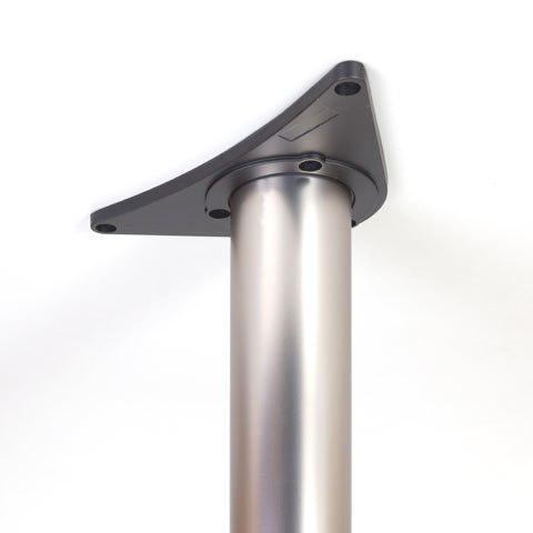 Asztalláb 710mm Átm: 60mm, gyöngy nikkel