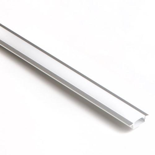 Bemarható LED profil, 2m, opál borítás, alu