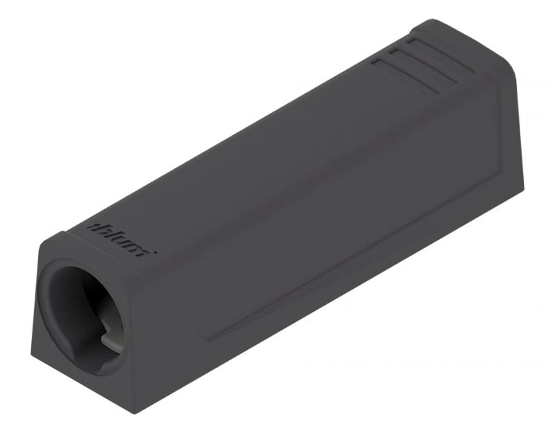 Blum TIP-ON egyenes adapterlemez fekete, rövid