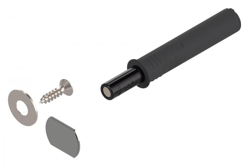 Blum TIP-ON készlet ajtókhoz, fekete, rövid