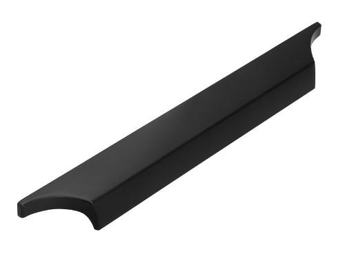 Bútorfogantyú, matt fekete, fém, 218mm