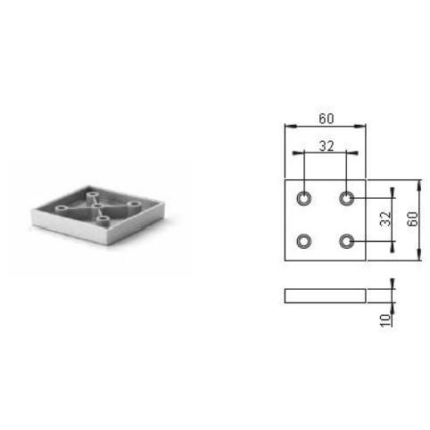 Bútorláb 734, 10mm szürke