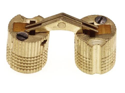 Bútorpánt dugópánt CI03 átm:10x22mm sárga réz