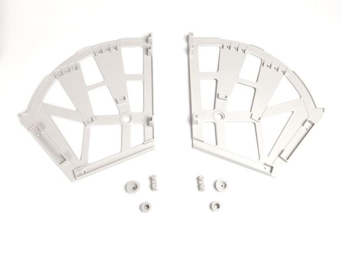 Cipőtartó 3-részes 260x255mm, szürke