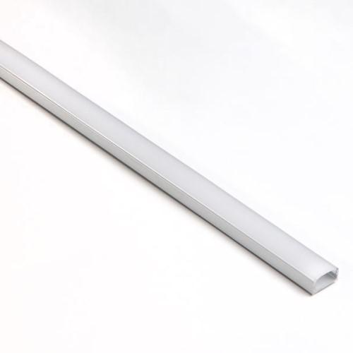 Csavarozható LED profil, 2m, opál borítás, alu