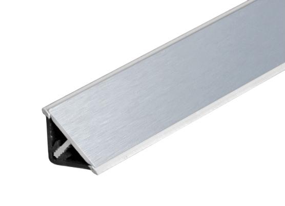 Csiszolt alu vízvető 4m, fém felület!