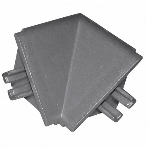 Csiszolt rozsdamentes acél (imitáció) vízvető fém felület - belső sarok