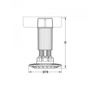 AXILO állítható Bútorláb 100mm
