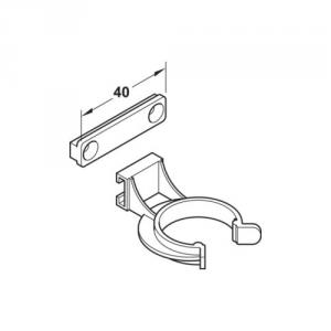 AXILO állítható lábhoz műanyag klipsz, csavarozható