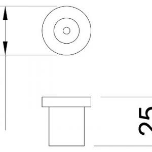 Bútorfogantyú A020, alu