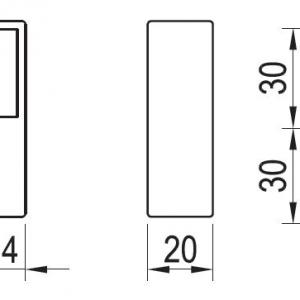 Bútorláb 724, 20mm króm
