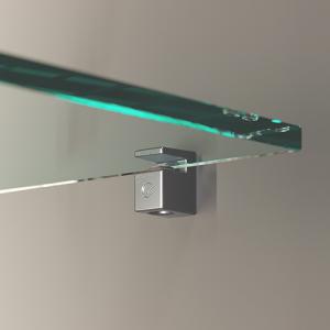 IF-Grace polctartó 8mm-es üveghez, nikkel