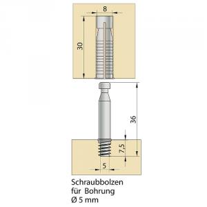 KNAPP Z5058 QUICK-SET 5mm (dübel+csap csatlakozás)