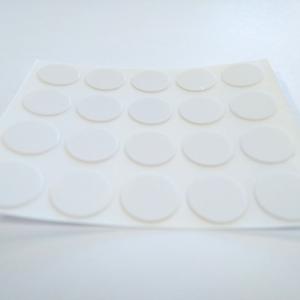 Öntapadós csavartakaró matrica 20db/ív, Matt alpesi fehér