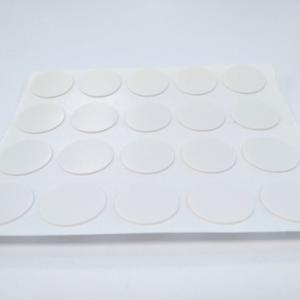 Öntapadós csavartakaró matrica 20db/ív, Solid fehér, selyemfényű