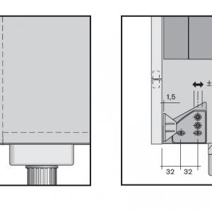 Pánt beépített mosogatógépre