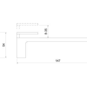 Polctartó RM30B antracitszürke, 8-35mm