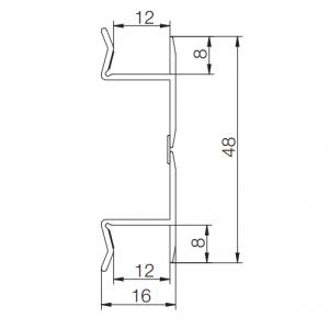 SCILM flexi csatlakozó 100mm, csiszolt arany