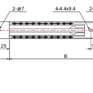 STRONG golyós telj. kihúz. sín csill.660mm 60kg
