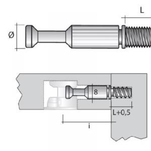 TE01 excentrikus rúd (34mm)