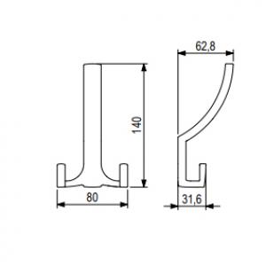 TULIP fogas Cid XL fekete matt