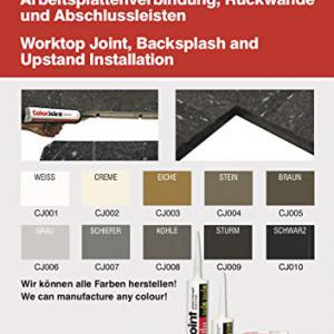 Unika Color Joint vízálló, PU ragasztó munkalap összemaráshoz 20g, sötét szürke