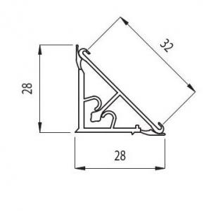 Vízzáró Matt alu, 4m