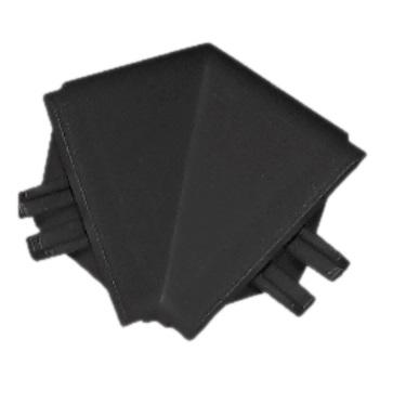 Fekete matt vízvető fém felület - belső sarok