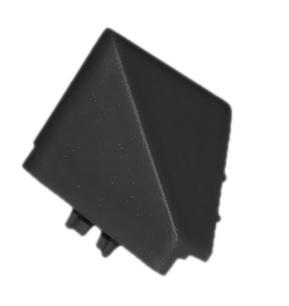 Fekete matt vízvető fém felület - külső sarok