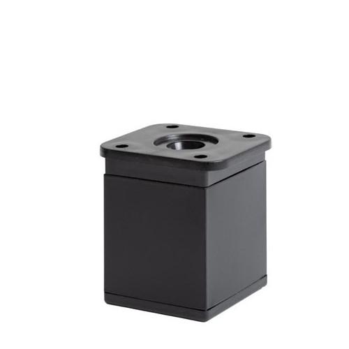 Fém design láb 19306, 40x40x56mm, fekete