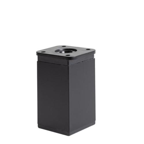 Fém design láb 19306, 40x40x80mm, fekete