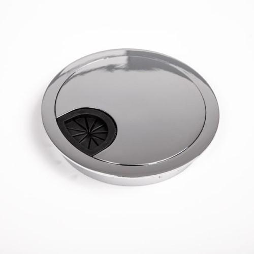 Fém kábelkivezető átm:80mm, króm