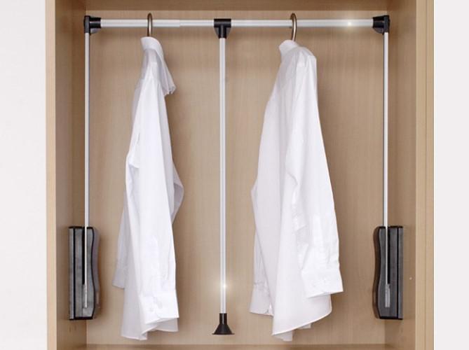 Gardróblift 14105.002, 680-870 mm króm-fekete