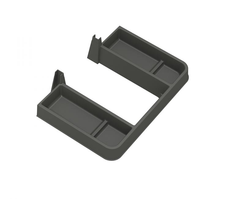 GOLLINUCCI Szifonkerülő, mosdó alatti fiókhoz, antracit, 270mm