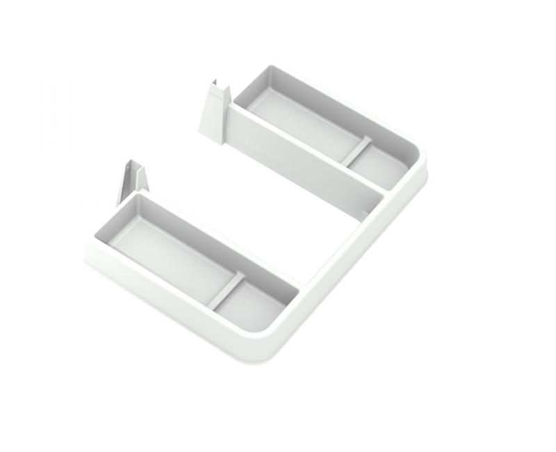 GOLLINUCCI Szifonkerülő, mosdó alatti fiókhoz, fehér, 270mm