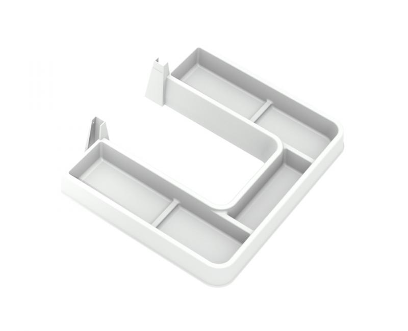 GOLLINUCCI Szifonkerülő, mosdó alatti fiókhoz, fehér, 350mm