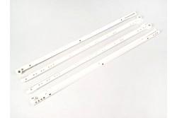 Görgős fiókcsúszó önbehúzós 600mm krémfehér