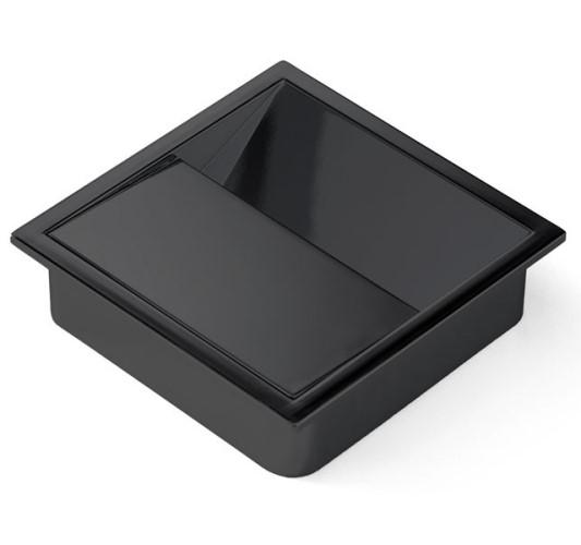 Kábelkivezető ART1626 85x22x85mm fekete műanyag