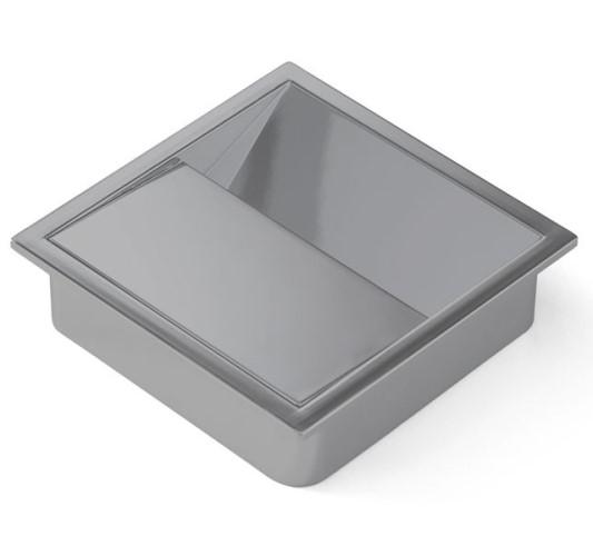 Kábelkivezető ART1626 85x22x85mm szürke műanyag