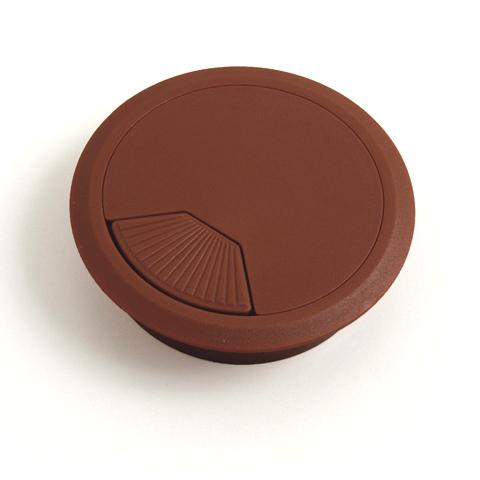 Kábelkivezető sötétbarna(wenge) átm:80mm