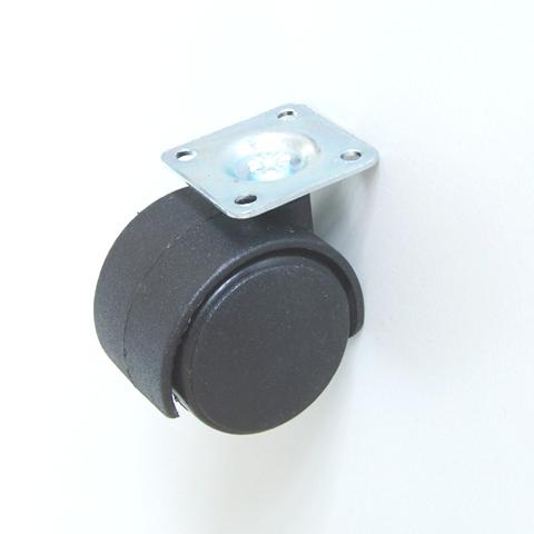 Kerék 40mm, fekete, talp