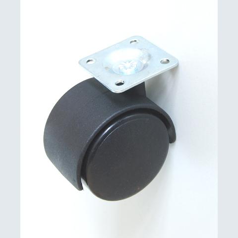 Kerék 50mm, fekete, talp