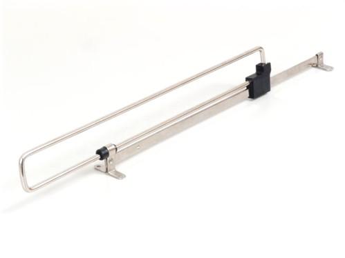 Kihúzható vállfatartó 250mm nikkel/fekete