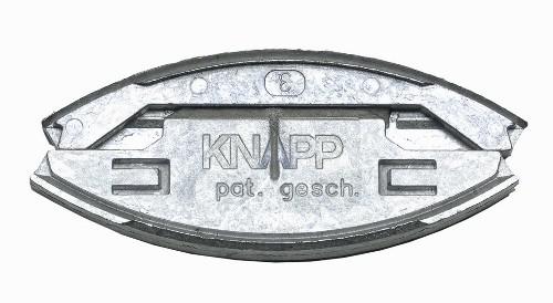 KNAPP K049 SILVER bútorösszekötő, alu-cink öntvény