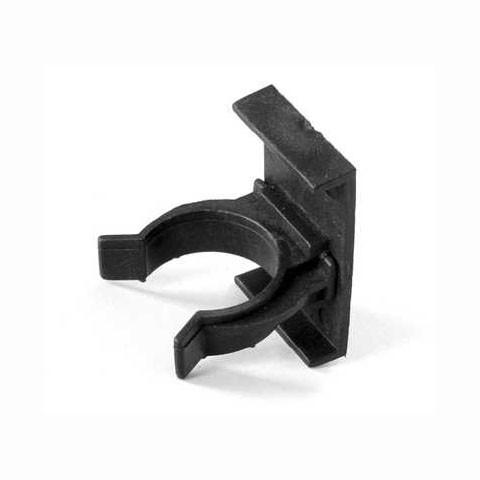 Lábazatrögzítő klip min.10cm-es lábra, fekete műanyag