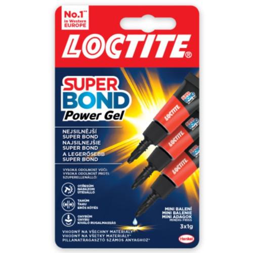 LOCTITE Super Bond POWER Gél Mini Trio 3x1g