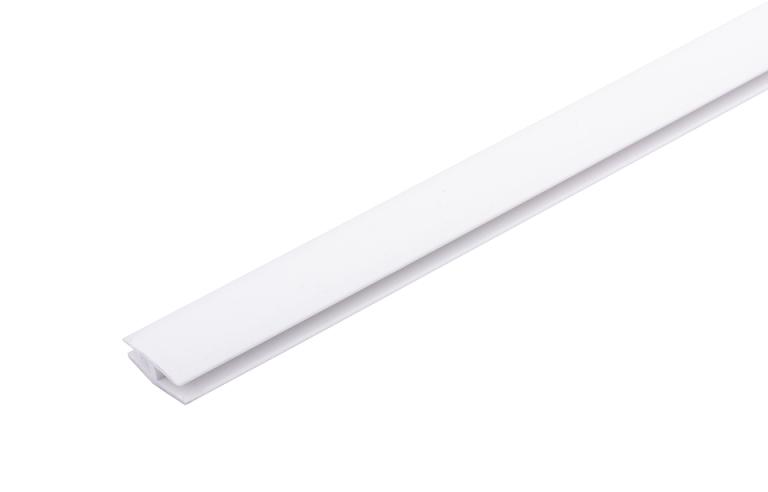 Műanyag hátfaltoldó profil 2m, fehér