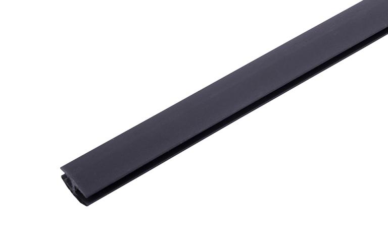 Műanyag hátfaltoldó profil 2m, fekete