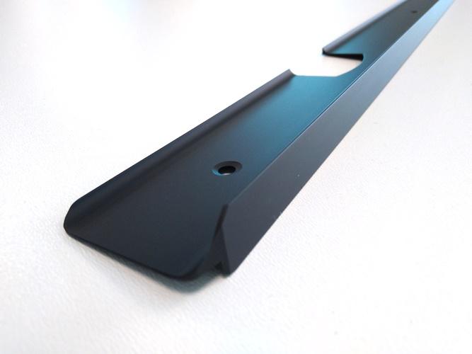 Munkalap fordító matt fekete, 38/600mm